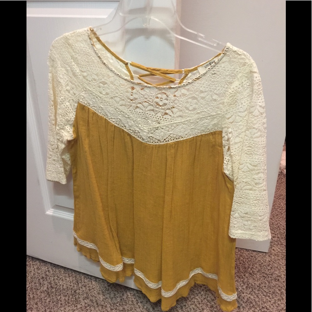 Boutique mustard blouse